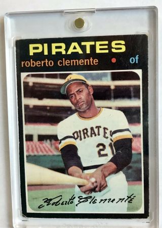 1971 Topps Roberto Clemente 630 Vg Centered Pirates Hof