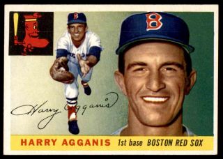 1955 Topps 152 Harry Agganis Red Sox Nm - Mt,  To