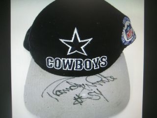 Randy White,  Rocket Ismail & Tony Hill Autographed Dallas Cowboys Football Hats