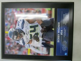 Signed Bobby Wagner 54 Seattle Seahawks Autographed Photo Plaque