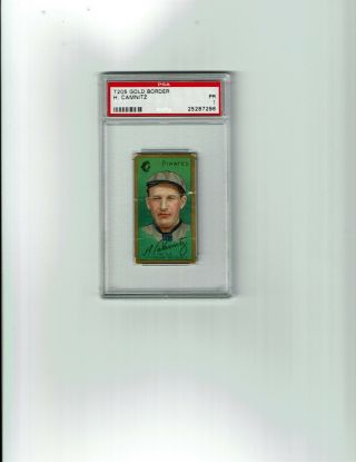 1911 T205 Gold Border H.  Camnitz Piedmont Back Baseball Card Graded Psa Poor 1