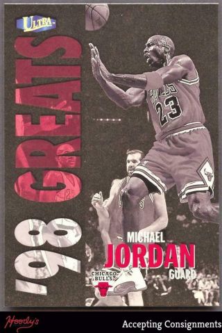 1997 - 98 Ultra Gold Medallion 259 Michael Jordan Greats Chicago Bulls