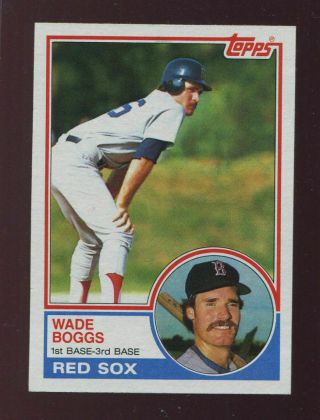 1983 Topps 498 Wade Boggs Rookie Rc Nm - Mt,  Red Sox 30561