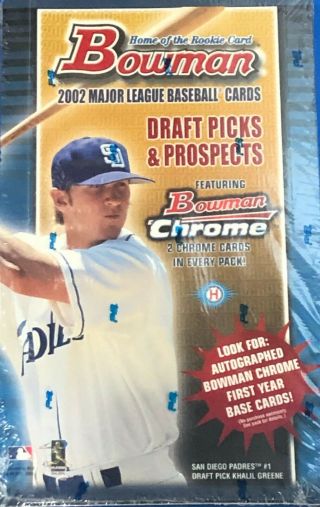 Box 2002 Bowman Draft Picks & Prospects Baseball Cards Factory