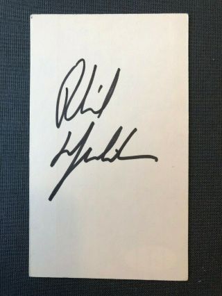 Phil Mickelson Hand Signed Autographed 3x5 Legend Golfer Jsa