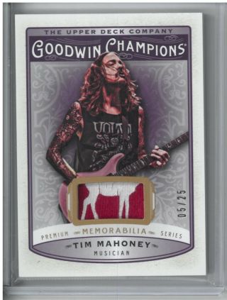 2019 Goodwin Champions Tim Mahoney Musician Memorabilia Relic 05/25