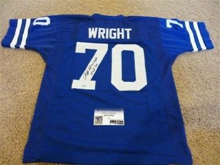 Rayfield Wright Signed Auto Dallas Cowboys Jersey Hof 06 Gtsm Autographed