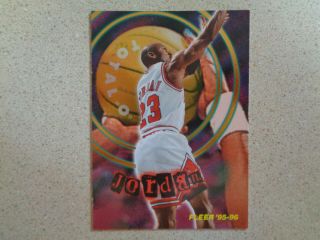 1995 - 96 Fleer Michael Jordan Chicago Bulls Total " O " Insert 2
