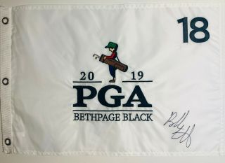Bubba Watson Hand Signed Autograph 2019 Pga Championship Flag Auto Proof