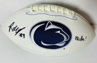 Ricky Slade Hand Signed Autograph Penn State Logo Football Proof Auto Psu