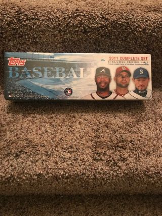 2011 Topps Baseball Cards Complete Set Series 1 & 2 660 Cards Box
