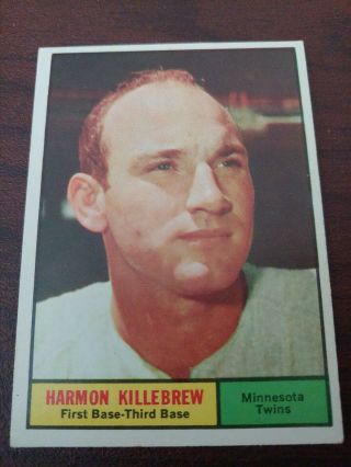 1961 Topps Harmon Killebrew Milwaukee Brewers 80 Baseball Card