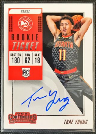 2018 - 19 Panini Contenders Basketball Trae Young 
