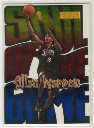 1998 - 99 Skybox Premium Soul Of The Game (12 Of 15 Sg) Allen Iverson