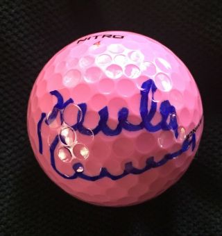 Paula Creamer Lpga Signed Pink Golf Ball Autographed Ana Women 