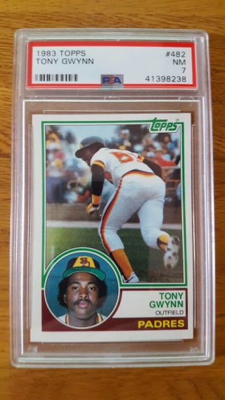 1983 Topps 482 Tony Gwynn Rc Padres Hof Psa 7 1/2 Price