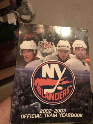 York Islanders 2002 - 03 Official Yearbook - Autographed By 35 Former Islanders