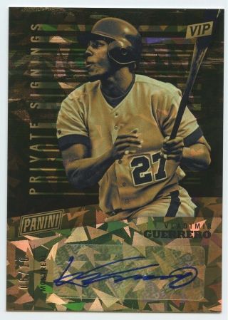 Vladimir Guerrero 2019 Panini The National Vip Gold Private Signings Auto 6/10
