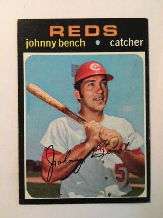 1971 Topps 250 Johnny Bench - Cincinnati Reds -