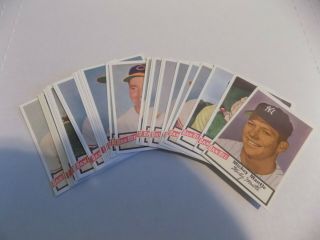 1954 Dan - Dee Potato Chips Reprint Baseball Set All 29 Cards: Mantle,  Feller,