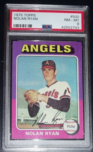 1975 Topps Nolan Ryan Psa 8 Nm - Card 500 Check Out Others Wow