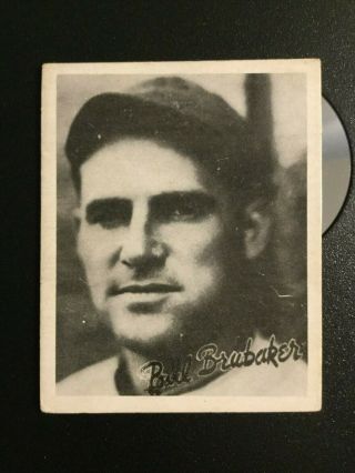 1936 Goudey R322 Bill Brubaker Pittsburgh Pirates