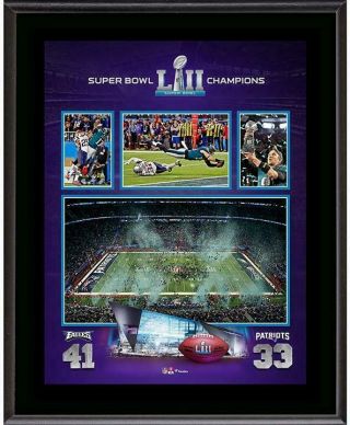 Philadelphia Eagles 10x13 Bowl Lii Champions Team Sub Plaque - Fanatics
