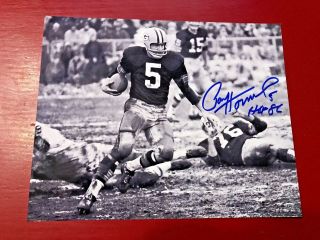 Paul Hornung Signed 8x10 Photo W/ Hof 86 Auto Autographed Green Bay Packers 1986