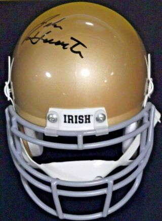 John Huarte Notre Dame Heisman Winner Signed Mini Helmet,  (3) Nd Gifts