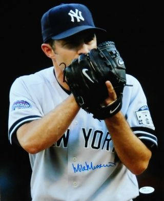 York Yankees Mike Mussina Signed 11x14 Photo W/ Jsa Cert