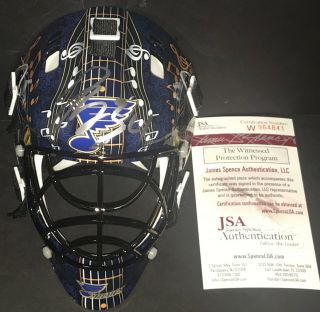 Jake Allen St Louis Blues Autographed Signed Mini Goalie Mask Jsa Witness 8