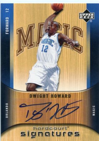Dwight Howard 2005 - 06 Upper Deck Hardcourt Signatures Auto Autograph Hs - Dh