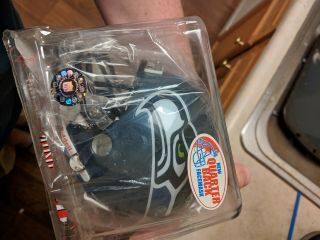 Riddell Seattle Seahawks Mini helmet signed by Shaun Alexander 2