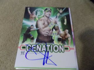Wwe John Cena Cenation Autographed Auto Signed 11x14 Official