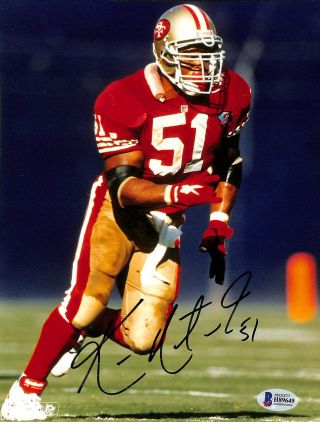 49ers Ken Norton Jr.  Authentic Signed 8x10 Photo Autographed Bas H89651