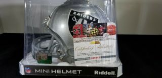 - Derek Carr/amari Cooper Certfied Signed/autograph/auto Nfl Football Mini - Helmet