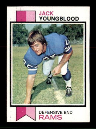 1973 Topps 343 Jack Youngblood Rc Exmt X1698831