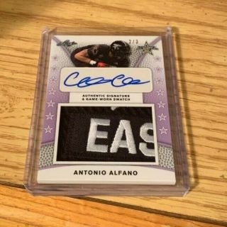 2019 Antonio Alfano Leaf All American Bowl Patch Auto 2/3 Alabama