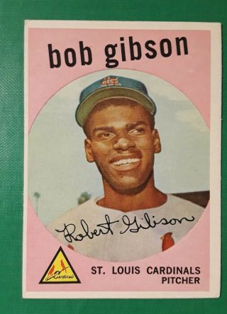 1959 Topps Bob Gibson 514 Hof Rookie