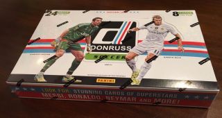 2016 Panini Donruss Soccer Factory Hobby Box 24 Packs 1 Auto Per Box