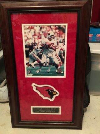 Jim Hart Autographed Framed Picture Big Red Steiner Sports