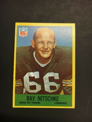 1967 Philadelphia Football Ray Nitschke 79 Exmt (r1987)