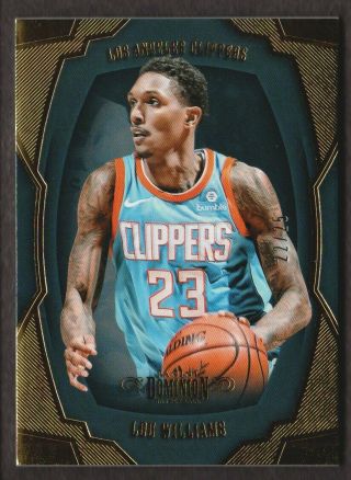 2018 - 19 Panini Dominion Gold 8 Lou Williams 22/25 Los Angeles Clippers