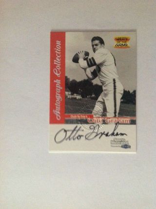 Otto Graham - 1999 Sports Illustrated - Greats Of The Game - Auto 8