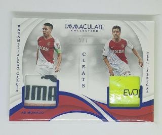 2018 - 19 Immaculate Soccer Falcao Garcia Cese Fabregas Cleat Combo Patches