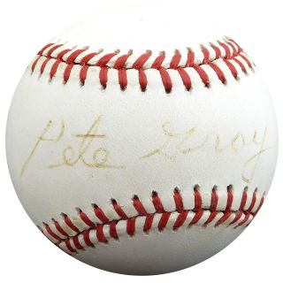 Pete Gray Autographed Signed Al Baseball St.  Louis Browns Beckett H75173