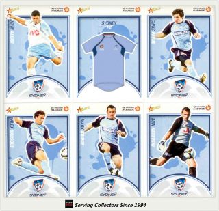 2009 - 10 Select A League Soccer Cards Base Team Set Sydney Fc (12)