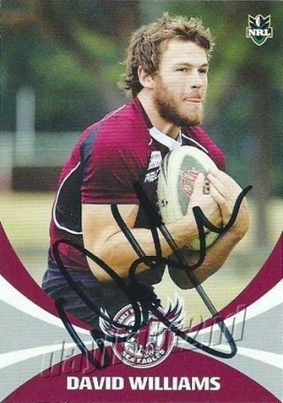 ✺signed✺ 2011 Manly Sea Eagles Nrl Premiers Card David Williams Daily Telegraph