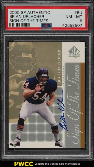 2000 Sp Authentic Sign Of The Times Brian Urlacher Rookie Rc Auto Psa 8 (pwcc)