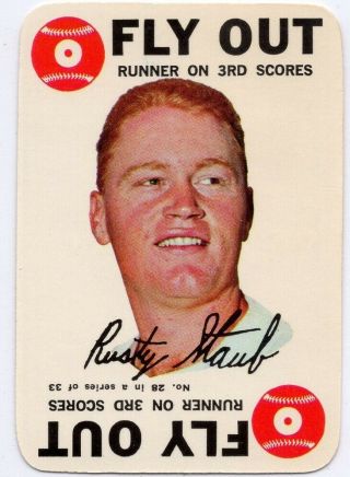 1968 Topps Game 28 Rusty Staub,  Houston Astros